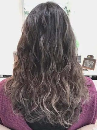 セミロング カラー 山崎俊輔/髪質改善 /バレイヤージュのヘアスタイル