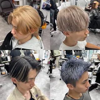 カラー メンズ 笹江 瑞穂のヘアスタイル
