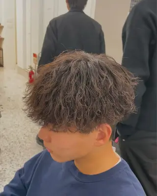 ショート カラー パーマ ACE men's salon 名駅店所属・✨️メンズ特化波巻き ツイスパ✨️松本真生のヘアスタイル