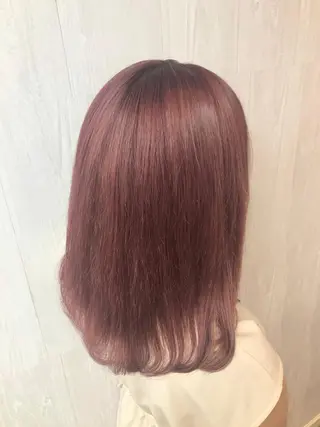 ミディアム カラー ヘアアレンジ GLOSS 心斎橋 山上のヘアスタイル