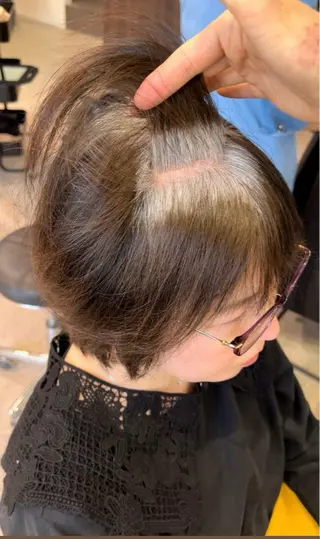 ショート カラー 🩵ワンカラー／ 銀座／mayu🩵のヘアスタイル