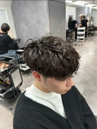 パーマ シャドウパーマ/立川 メンズ/コタロウのヘアスタイル