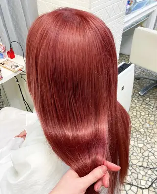 ロング カラー ANKH CROSS 🦋mako🦋のヘアスタイル