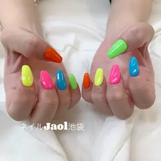 ロング ネイルJaol 池袋のネイルデザイン