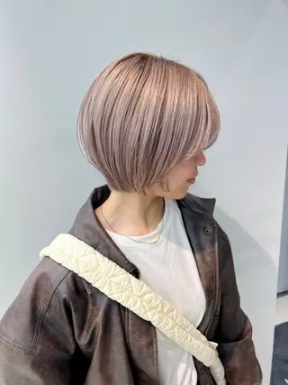 ショート カラー ハイトーンカラー/ さらさのヘアスタイル