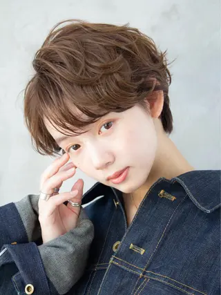 ショート カラー パーマ リピート率No.1✨ ユウキのヘアスタイル