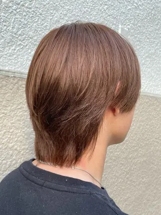 ショート カラー メンズ 🌈透明感カラー 韓国 ミライ🇰🇷のヘアスタイル