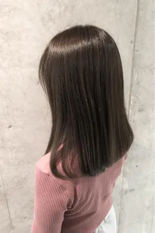 セミロング カラー パーマ ヘアアレンジ 野口 秀人 🫧髪質改善🫧のヘアスタイル