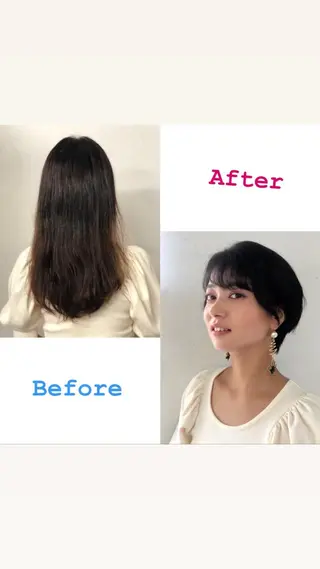 ショート 菊池 栄里奈のヘアスタイル