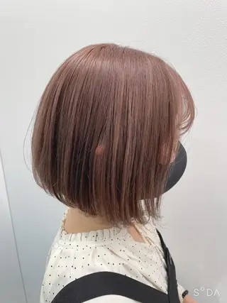 ミディアム カラー ヘアアレンジ ネイル マツエク・マツパ ベージュグレージュ 💕しゅーじ💕のヘアスタイル