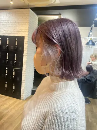ショート カラー ヘアアレンジ あおい 🍒暖色カラーのヘアスタイル