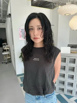 ロング パーマ 🍏レイヤーカット/ 春日井🍏鵜飼元喜のヘアスタイル