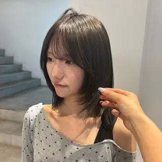 カラー 透明感カラー/レイヤ ーカットりこ🤎🫧のヘアスタイル