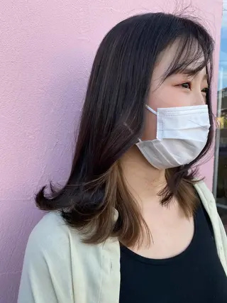 カラー 初ブリーチOK✨ ハイトーン稲吉菜々美のヘアスタイル
