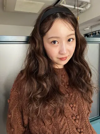 ロング カラー 暖色/パーマ 🌼クニトウメイのヘアスタイル