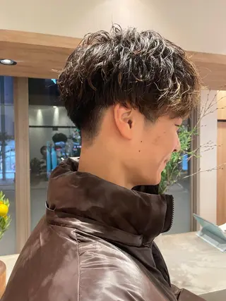 パーマ メンズ 田中 ゆいかのヘアスタイル