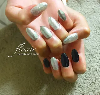 ミディアム ネイル フルリール 【プライベートサロンのネイルデザイン