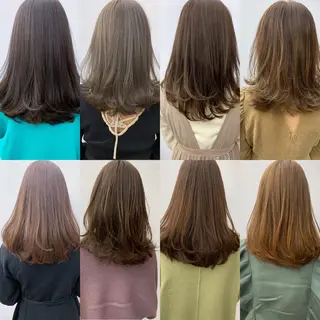 ミディアム カラー 縮毛矯正×髪質改善 店長　DAITOのヘアスタイル