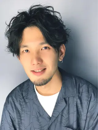 ショート カラー パーマ メンズ 縮毛矯正×髪質改善 店長　DAITOのヘアスタイル