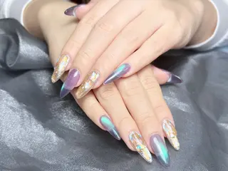 ネイル H3 Nail Tsuki🦋💙のネイルデザイン