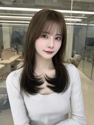 ロング カラー 💖艶ハイトーン髪質 改善💖ケンシンのヘアスタイル