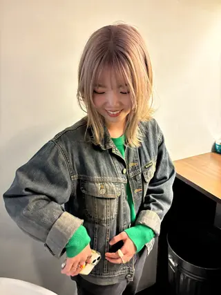 カラー YUI/アイブロウ/ 透明感カラー✨のヘアスタイル
