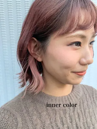 ショート カラー 透明感カラー👑 井上美乃里のヘアスタイル