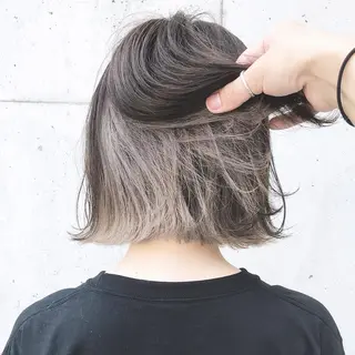 ショート カラー パーマ ヘアアレンジ ITbyALBUM 中野店のヘアスタイル