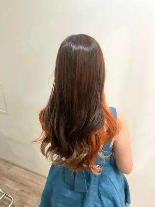 ロング オオシマ ミユのヘアスタイル