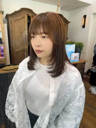 ミディアム Belle 銀座5丁目店所属・Maki /Jr.スタイリストのヘアスタイル