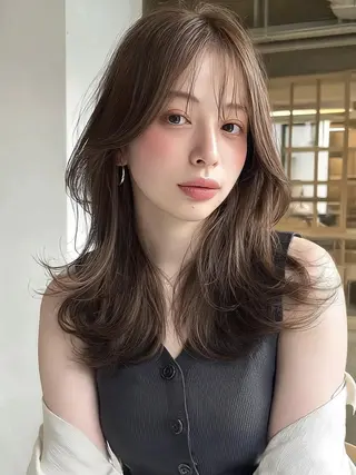 セミロング 🎀透明感カラー/ yuka🎀のヘアスタイル