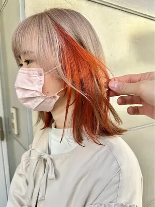 カラー ブリーチダブルカラー 【koide】のヘアスタイル