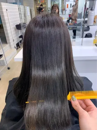 🦋韓国レイヤー｜ 透明感グレージュ🦋のヘアスタイル