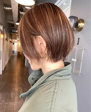 ミディアム カラー 似合わせカラーパーマ 🌿kitin米川のヘアスタイル