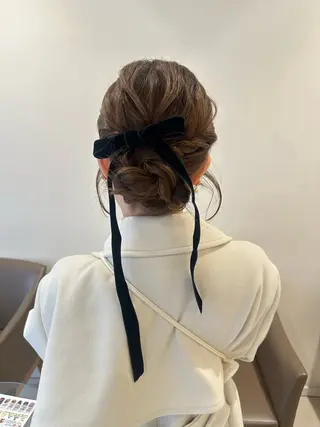 ロング カラー ヘアアレンジ タイトボブ個性派カラ ーAKANEのヘアスタイル
