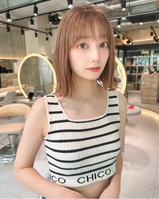ミディアム 似合わせカラーの達人 ダブルカラー/森栄範のヘアスタイル