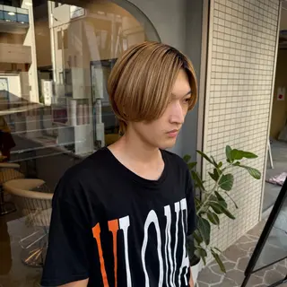 ショート カラー メンズ dogstar 加藤翔大のヘアスタイル