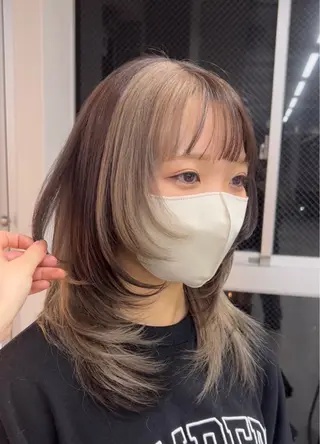 ロング MOE🌙 博多ハイトーンのヘアスタイル