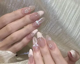 ネイル By moonネイル 🌷ワンホン/韓国風のネイルデザイン