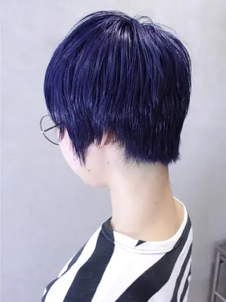 ショート カラー ヘアアレンジ lani ブリーチ /ダブルカラーのヘアスタイル