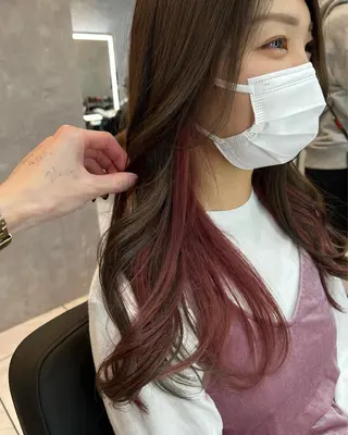 カラー SALOWIN栄 高須大貴のヘアスタイル