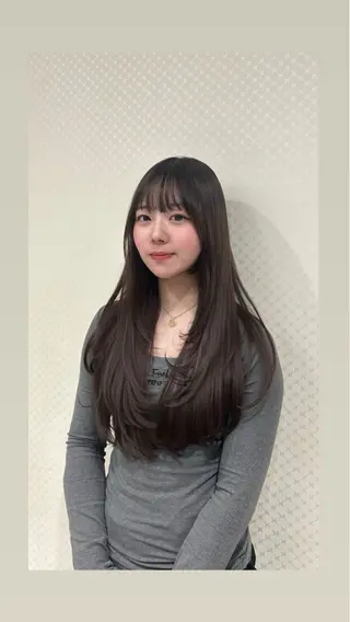 ロング La bless なんばスカイオ所属・韓国レイヤー/顔周り カット/Takunaのヘアスタイル