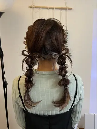 ヘアアレンジ アレンジ/ブラウン カラー HARU🕯のヘアスタイル