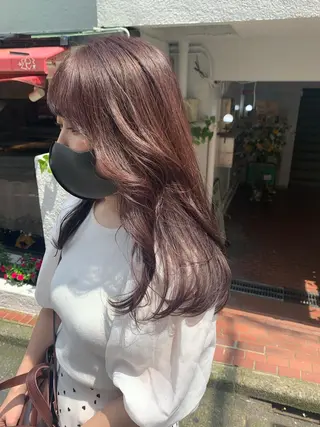 セミロング カラー ヘアアレンジ 憧れの艶ハイトーンへ 🌙サイダサキのヘアスタイル