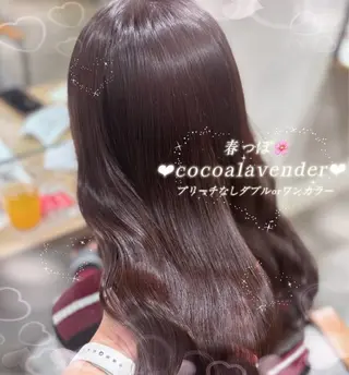 セミロング カラー non. ダブルカラー🎀🤍のヘアスタイル