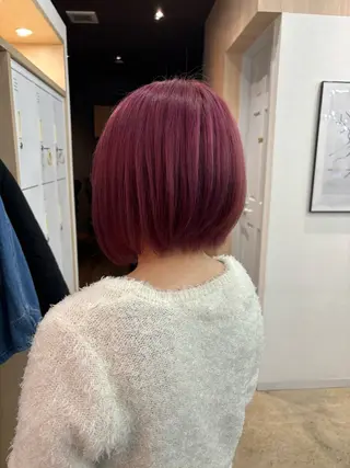 ショート カラー 🪽髪質改善矯正 🤍MIU🤍のヘアスタイル