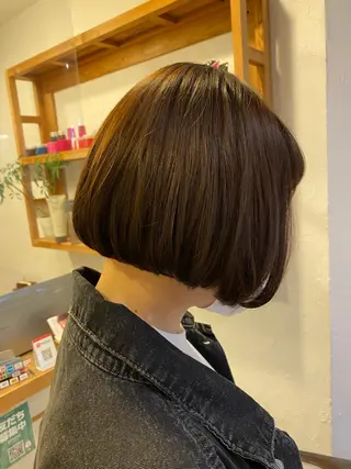 ミディアム ショート& パーマ　坂本のヘアスタイル