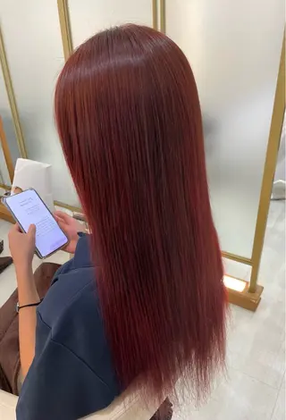 ロング カラー 中田 瞳真のヘアスタイル