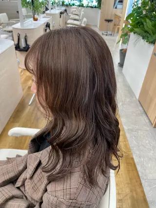 セミロング カラー 🎀レイヤー/パーマ カラー/ai🎀のヘアスタイル