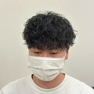 ショート パーマ メンズ ✂︎メンズパーマ✂︎ 伊藤秀真のヘアスタイル